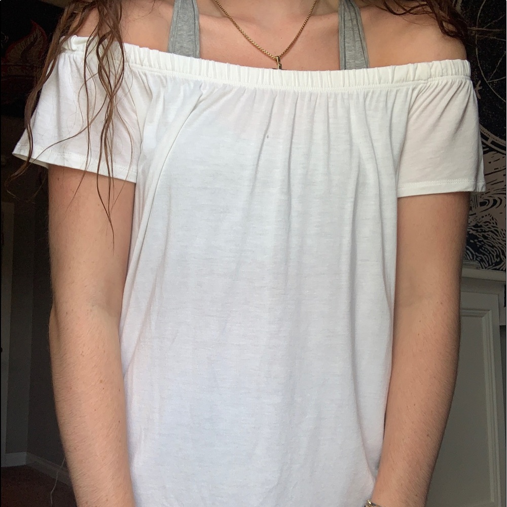 off the shoulder tee